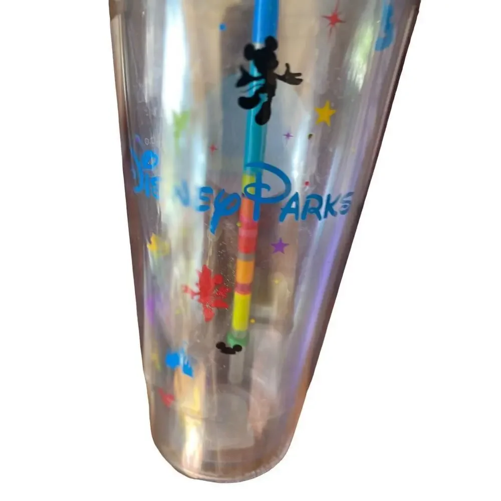 2015 Starbucks Disney Parks Disney Venti 24 oz Tumbler With Green Straw